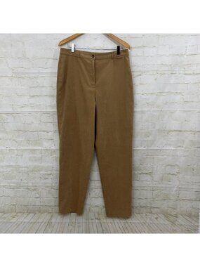 Talbots Tan Faux Suede High Rise Stretch Vintage Pants